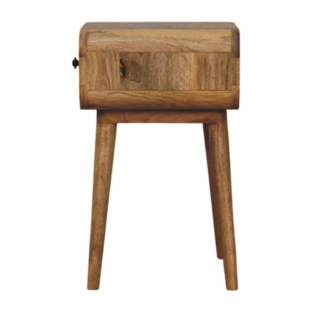 Night tables - Artisan Furniture Solid Wood Avora Mini Oak-ish Nightstand with 1 drawer, Brown - ARTISAN FURNITURE