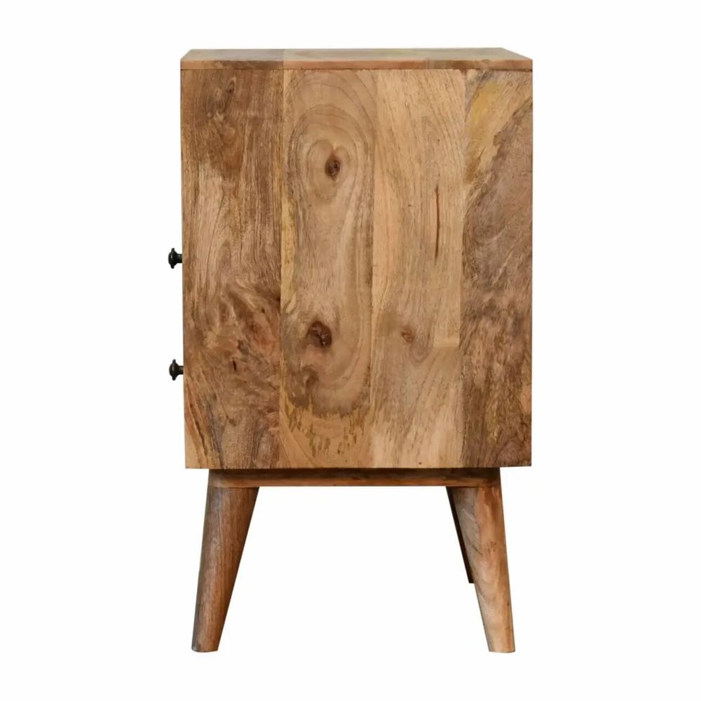 Tables de nuit - Artisan Furniture Table de Nuit Classique Oak-ish, 2 Tiroirs, 1 Fente Ouverte, Marron - ARTISAN FURNITURE