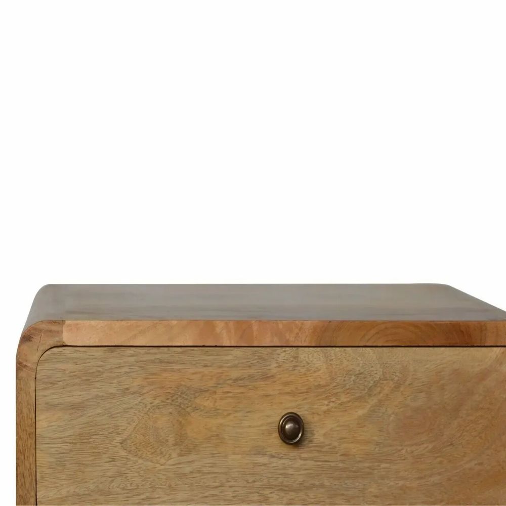 Tables de nuit - Artisan Furniture Table de Nuit Courbe Oak-ish, 2 Tiroirs, Beige - ARTISAN FURNITURE
