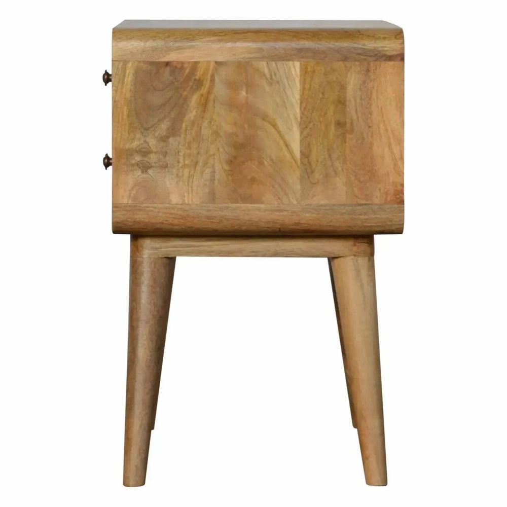 Tables de nuit - Artisan Furniture Table de Nuit Courbe Oak-ish, 2 Tiroirs, Beige - ARTISAN FURNITURE