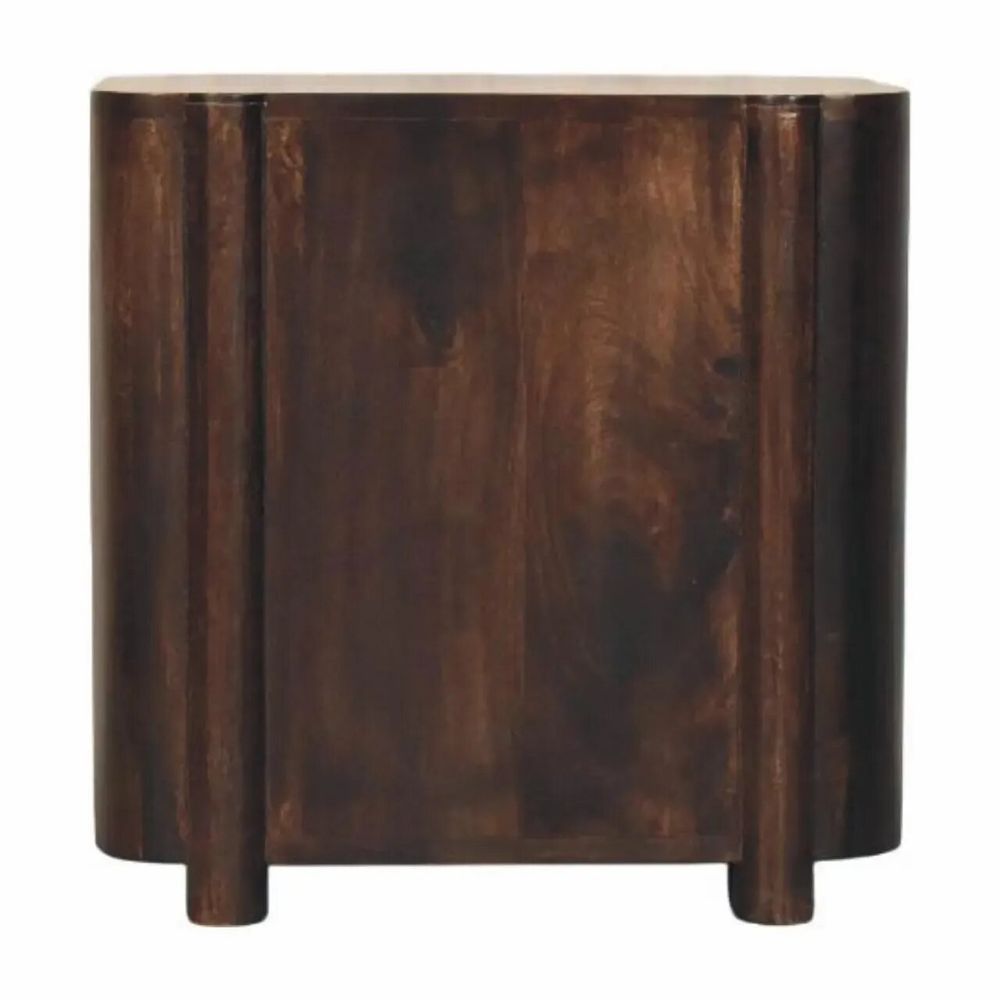 Night tables - Artisan Furniture Solid Wood Havana Canefront Drawers, 2 Drawers, Dark Brown - ARTISAN FURNITURE