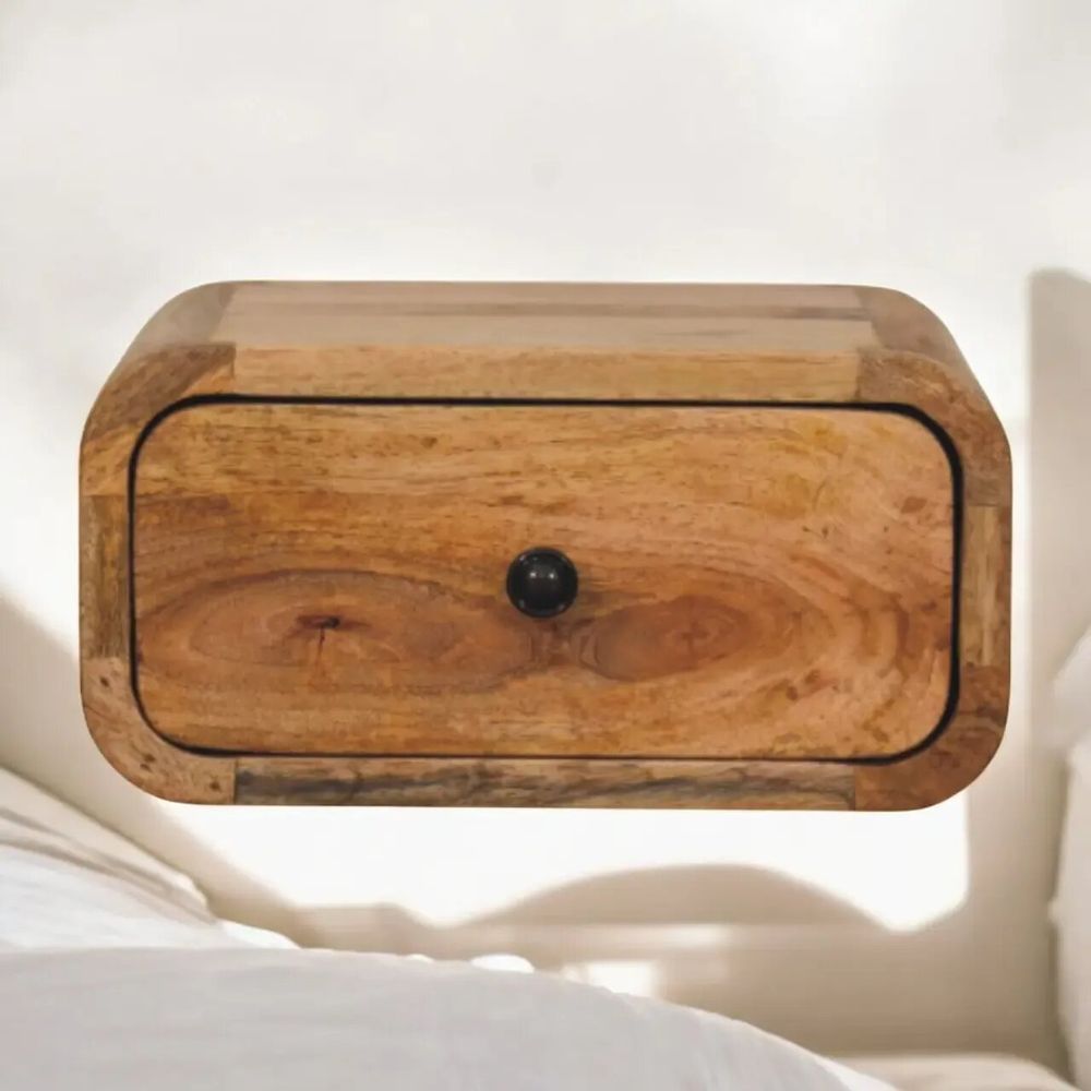 Tables de nuit - Artisan Furniture Table de Nuit Murale Avora Mini Oak-ish, 1 Tiroir, Marron - ARTISAN FURNITURE