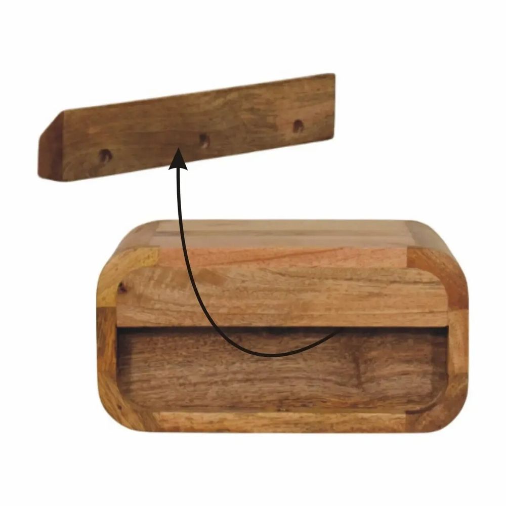 Tables de nuit - Artisan Furniture Table de Nuit Murale Avora Mini Oak-ish, 1 Tiroir, Marron - ARTISAN FURNITURE