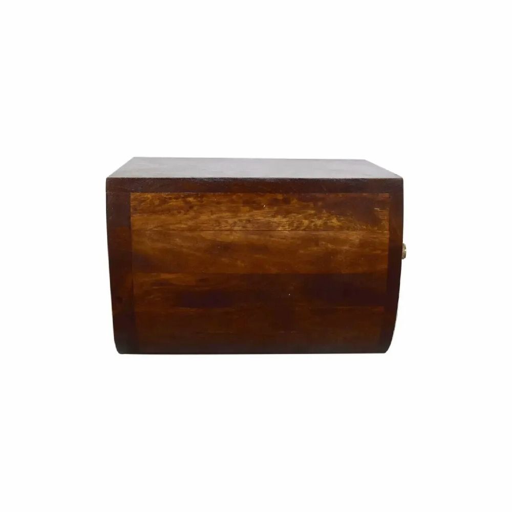 Tables de nuit - Artisan Furniture Table de Nuit Murale Croissant en Châtaignier, 1 Tiroir, Marron - ARTISAN FURNITURE