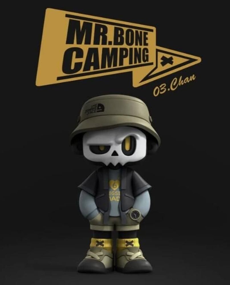 Sculptures, statuettes et miniatures - BOITE SURPRISE MR.BONE CAMPING SERIES - TOYBOX DISTRIBUTION