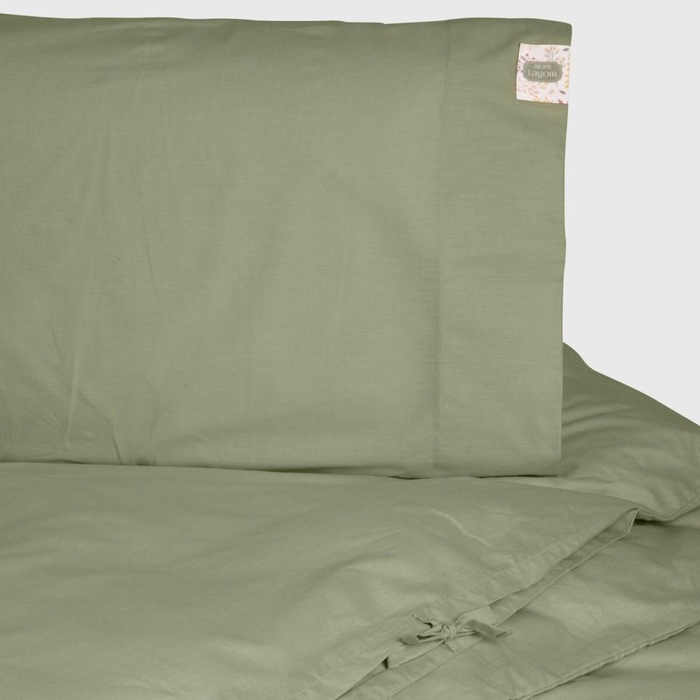 Bed linens - Single bed linen set ,100 % cotton ranforce, Green - DILIOS