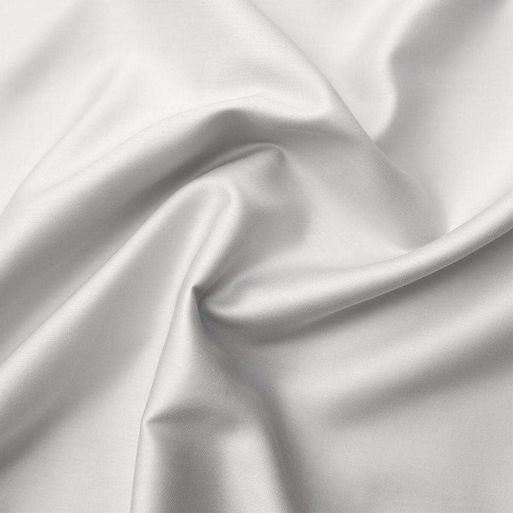 Linge de lit - Drap-housse en satin, 160x200x25, argenté - DILIOS