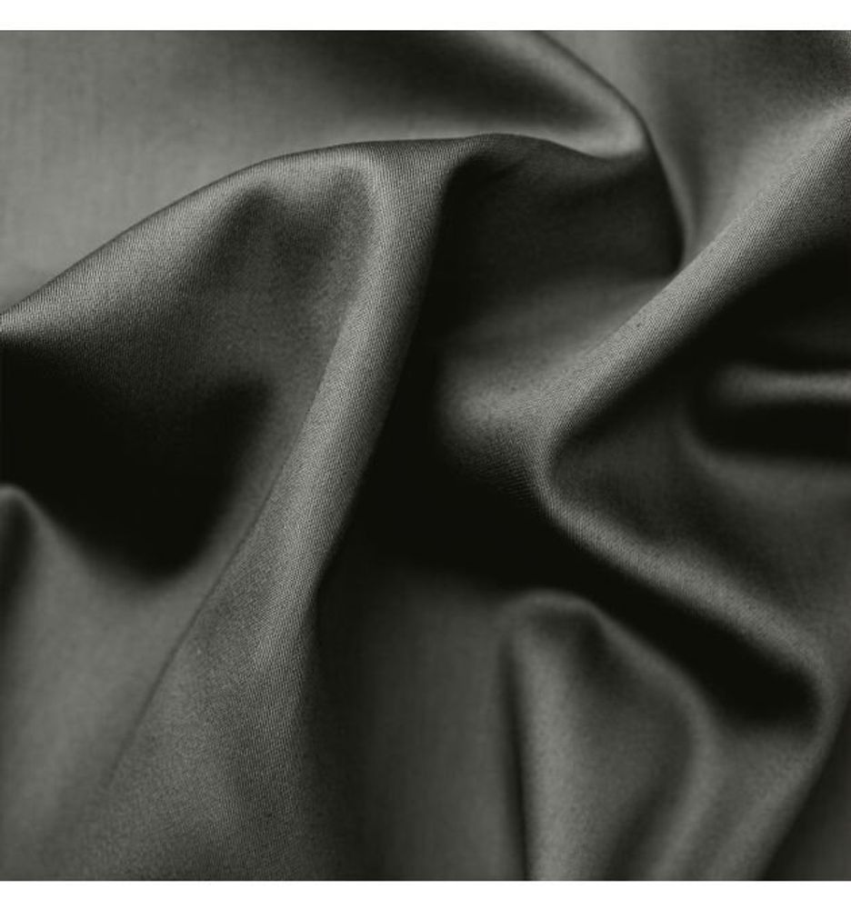 Linge de lit - Drap-housse en satin, 200x200x25, Smoky - DILIOS