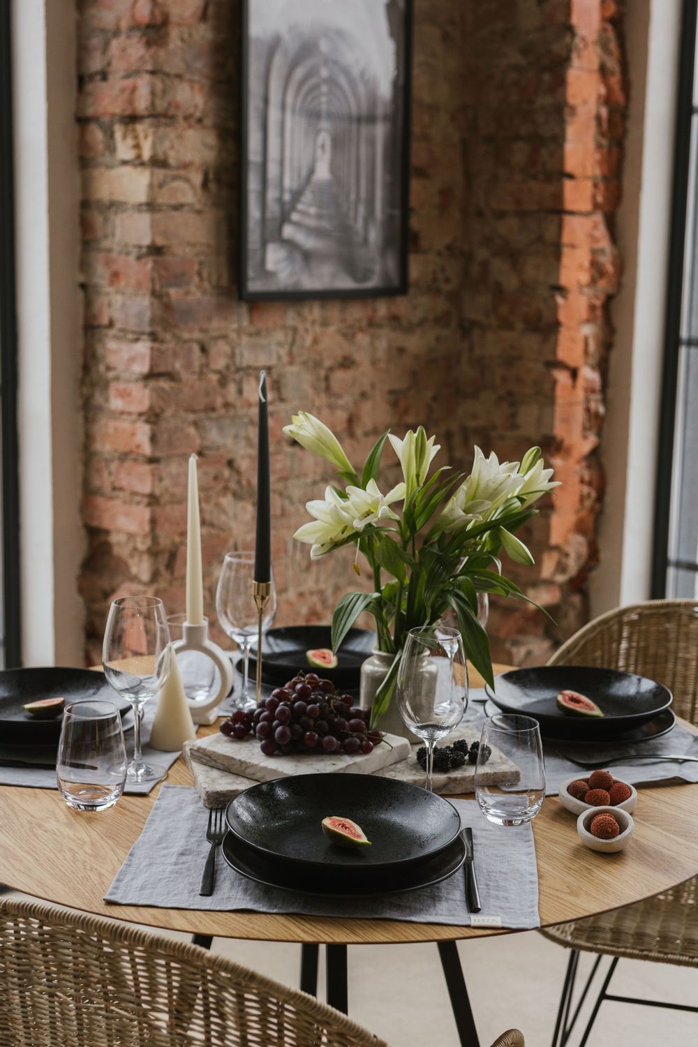 Light Grey Linen Placemats Table linen LINEN SPELLS Linen MOM