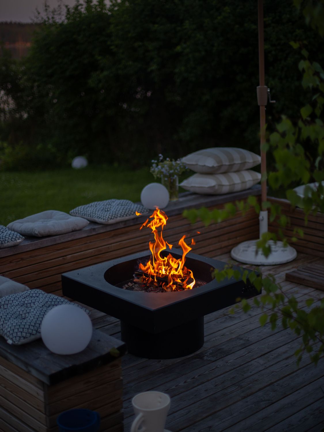 Drop Design Fire Outdoor Fireplace Coffee tables DROP Steel MOM