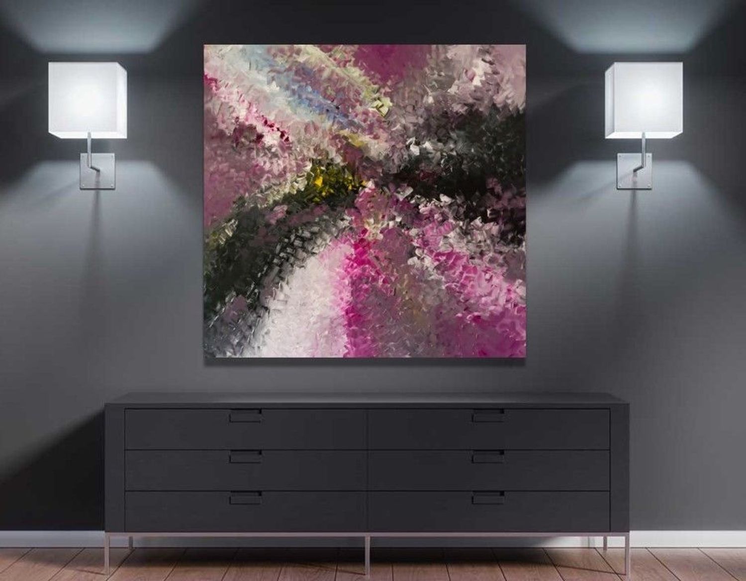 Original Silent Cycles No. 45 Oil Painting Paintings MOTI ART