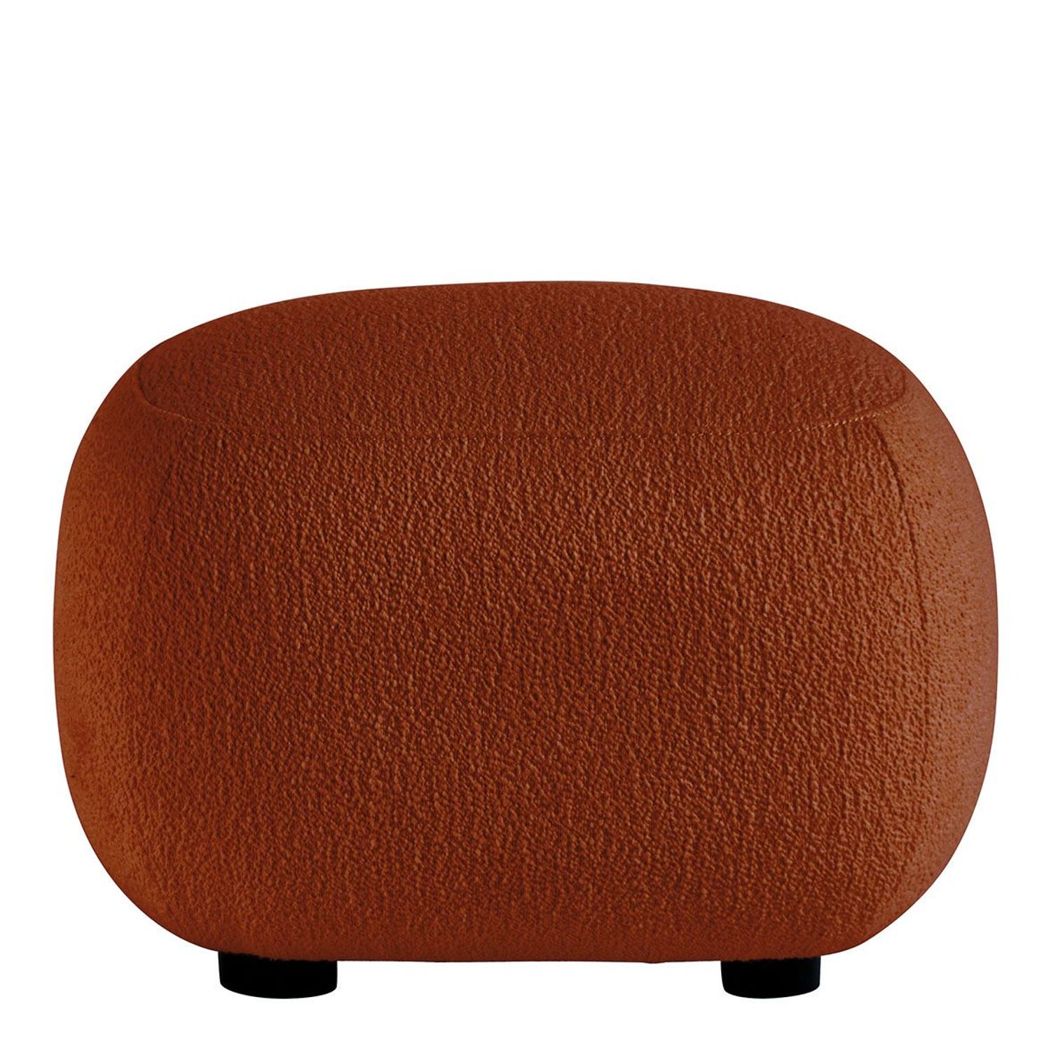 Quilted Pouf- Terracotta main image 1