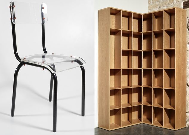 GALERIE MI'O EDITION - Buffet Tattoo et chaise d'ecole