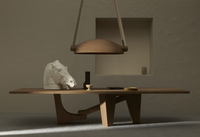 DELCOURT COLLECTION - ORS table and UGO Lamp - Delcourt Collection