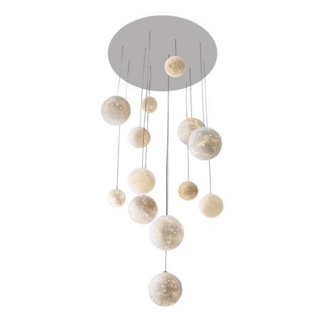 SEMEUR D ETOILES - 13 Moons chandelier ø24''