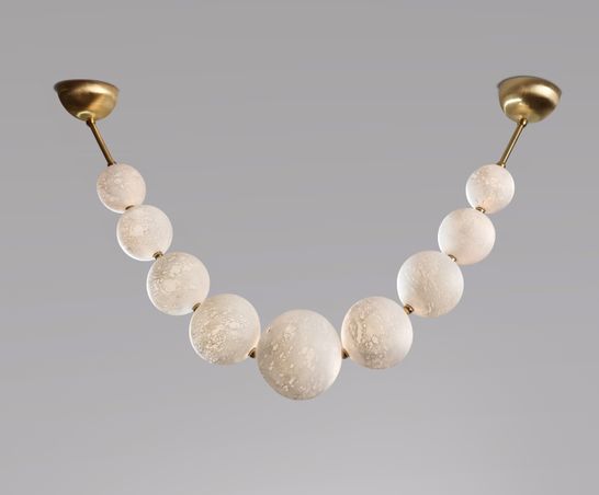 SEMEUR D ETOILES - Moon Necklace chandelier H36''