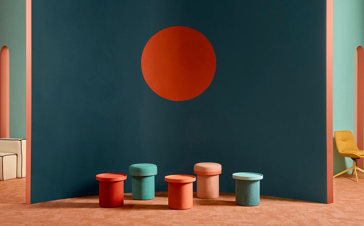 JOHANSON DESIGN - Pouf et table Champ