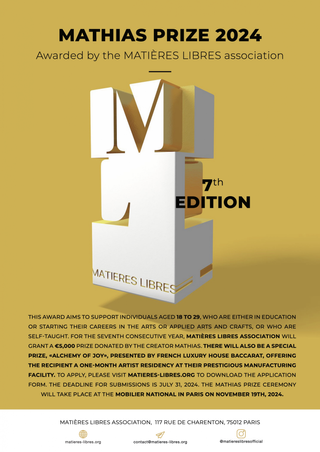 MATIÈRES LIBRES - Appel à concours Prix Mathias 2024