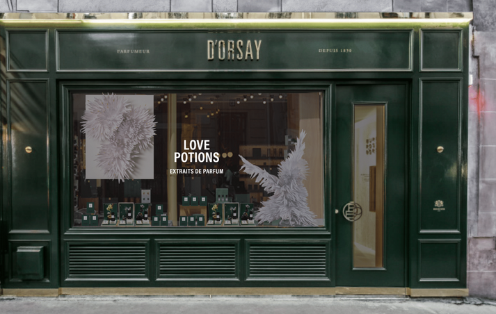 D'ORSAY PARFUMS - Vitrine  Boutique D'ORSAY for Paris Design Week