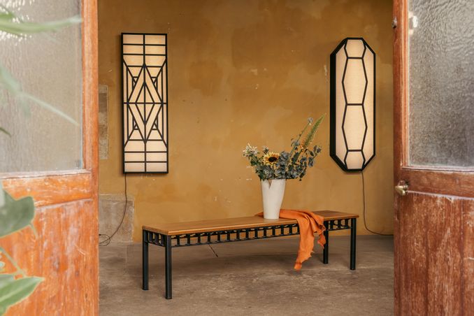 ADAM STEINER  METAL ARTWORKS - Bench seat HORIZON