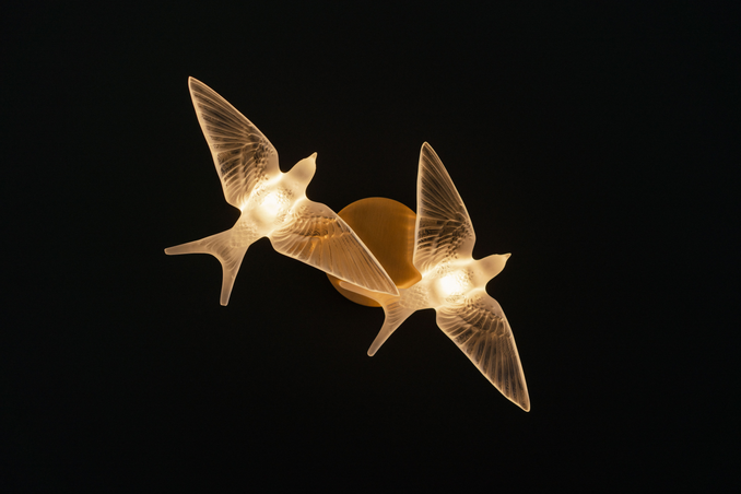 LALIQUE - Lalique - Applique Hirondelles