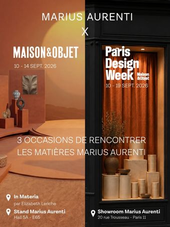 MATIERES MARIUS AURENTI - Marius Aurenti x Elizabeth Leriche — Paris Design Week