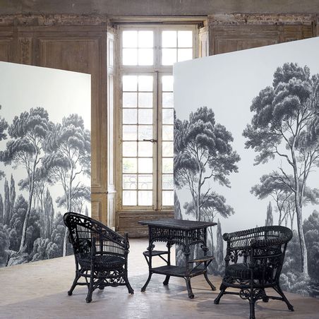 https://mom.maison-objet.com/en/product/1548474/black-and-white-pine-and-cypress-panoramic-wallpaper